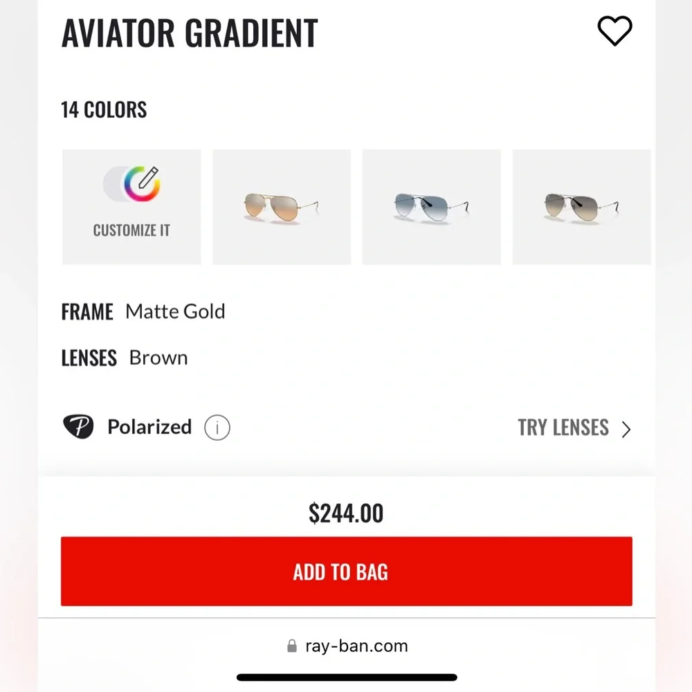 Matte Gold Aviators - Picture 2 of 4
